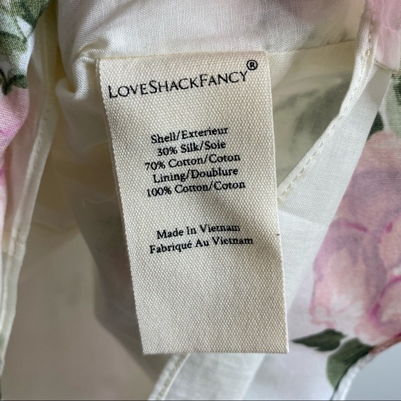 LoveShackFancy Ballet Blush Ambrette Floral Minidress - Picture 13 of 15